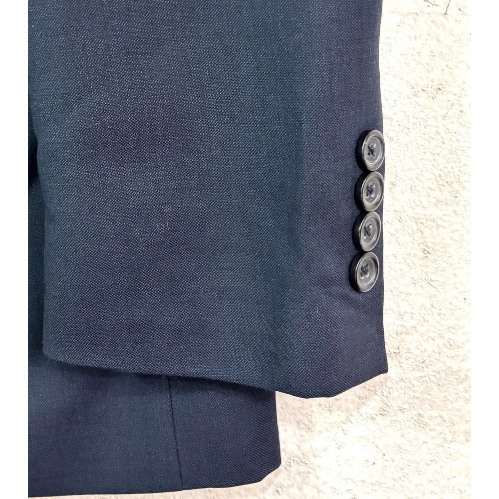 Pronto Uomo‎ 36R Navy Blue Blazer Jacket Sport Suit Coat 100% Wool All Season
